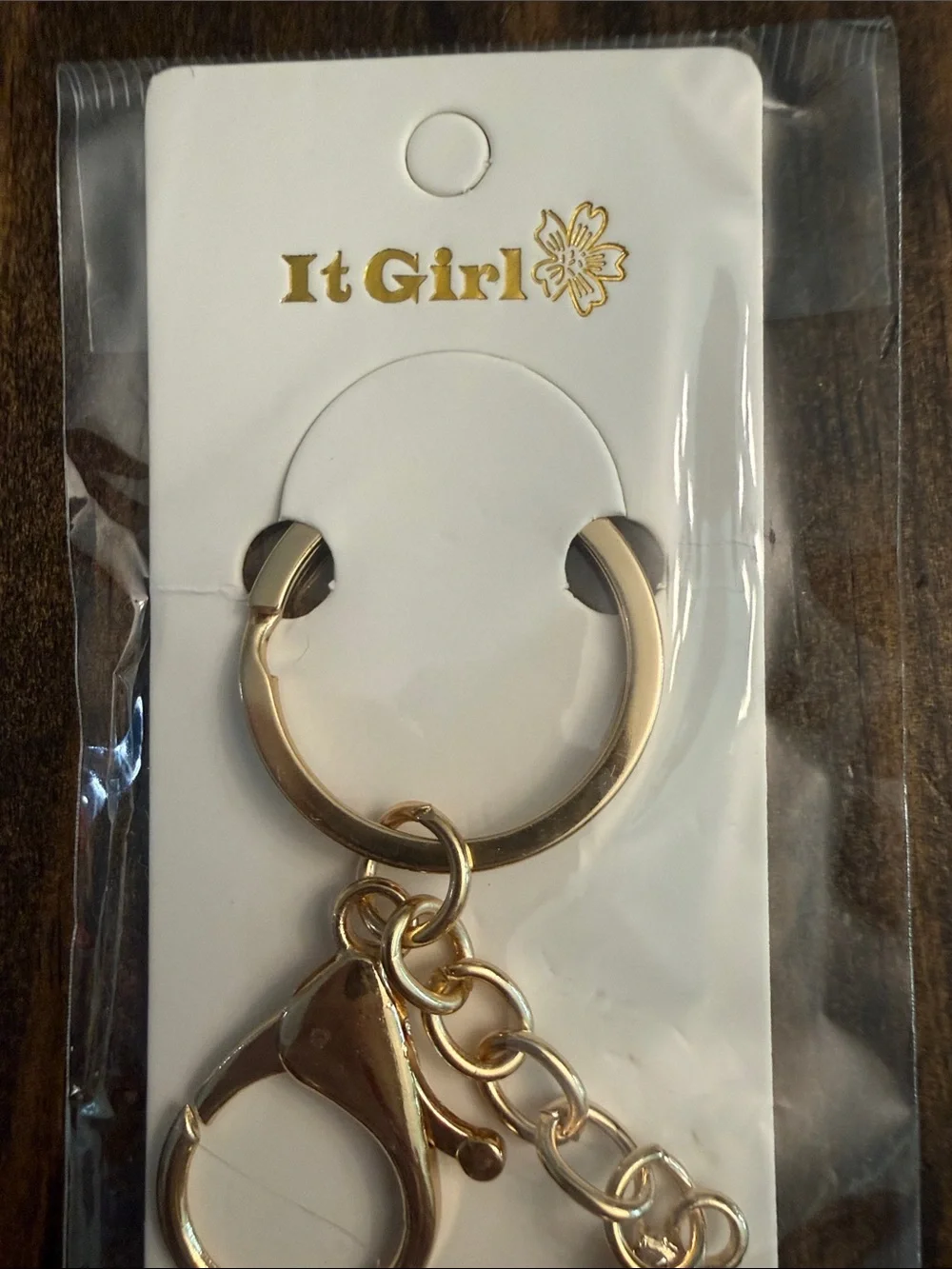ItGirl Rhinestone Embellished Goldtone Chic High Heel Keychain Charm